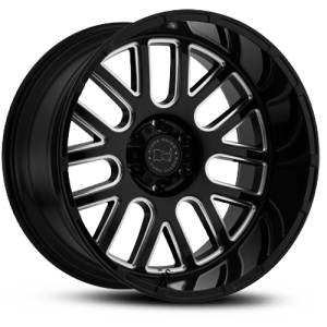 Black Rhino Wheels Pismo Gloss Black Milled Spokes