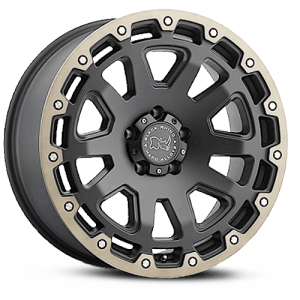 Black Rhino Wheels Razorback Matt Black Machined Lip Dark T